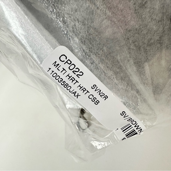 Coach Heart Crossbody In Signature Canvas With Heart Print style CP022 - Picture 15 of 16